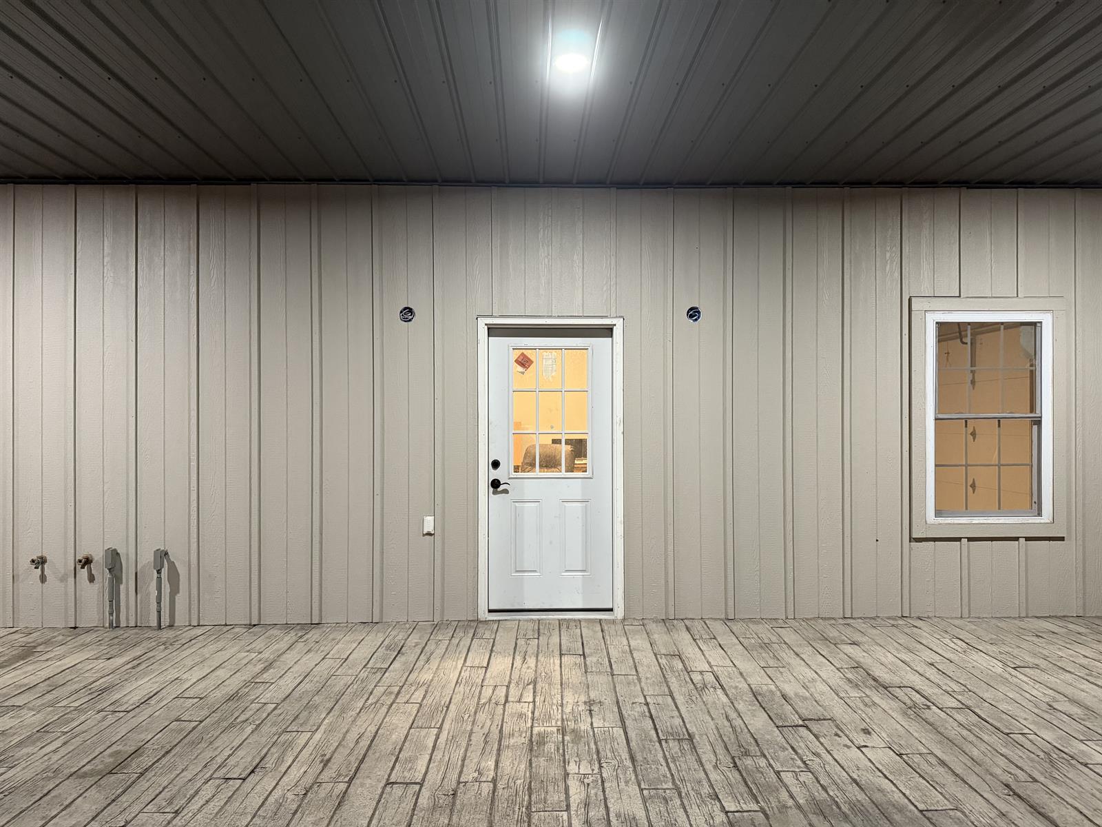 Stamped Concrete Wood Porch